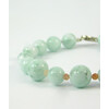 Bracelet &quot;Alicante&quot; Angelite, Sun stone, silver