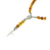 Rosary for prayer Amber, silver