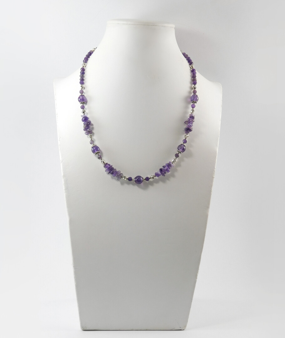 Necklace "Fugu" Amethyst