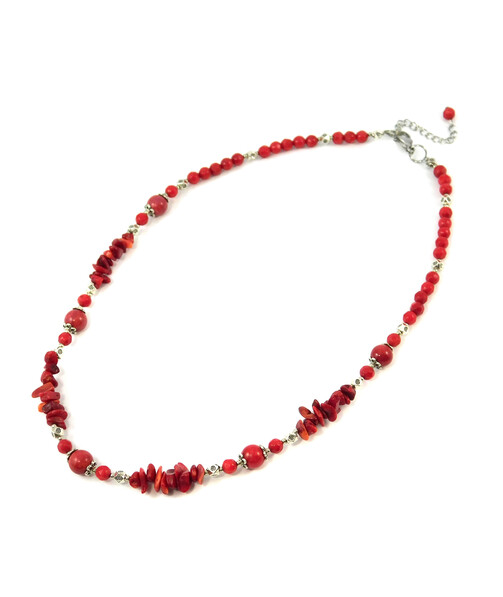 Necklace "Fugu" Coral