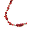 Necklace &quot;Fugu&quot; Coral