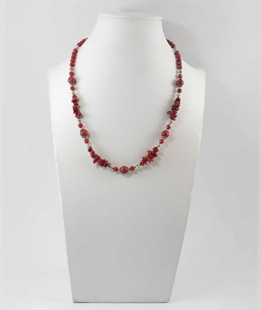 Necklace "Fugu" Coral