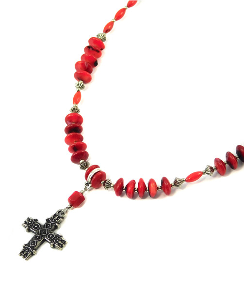 Necklace "Jynora" Coral