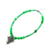 &quot;Nettle&quot; necklace Green quartz, Scafarky shells