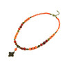 Necklace &quot;Zvaba&quot; Carnelian, Mother of Pearl, Coral