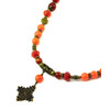 Necklace &quot;Zvaba&quot; Carnelian, Mother of Pearl, Coral