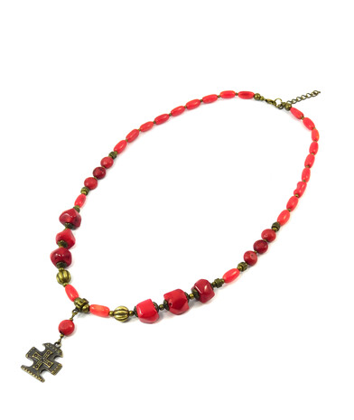 Necklace "Marion" Coral