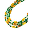 Necklace &quot;Volyn Treasures&quot; Amber, Chrysoprase, Jade