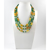 Necklace &quot;Volyn Treasures&quot; Amber, Chrysoprase, Jade