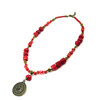 Necklace &quot;Obelisk&quot; Coral