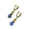 Earrings &quot;Jeans&quot;, Sodalite