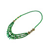 Necklace &quot;Macadamia&quot;, Chrysoprase