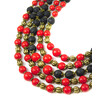 Necklace &quot;Red Virgin&quot;, Coral Press, Lava