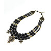 Necklace &quot;Black Earth&quot;, Agate