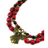 Necklace &quot;Beregynia-mother&quot;, Coral, Agate