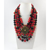 &quot;Pika&quot; necklace, Coral press, Agate