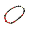 Necklace &quot;Aura&quot;, Coral, Shungite