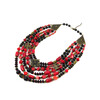 Necklace &quot;Helena&quot;, Coral, Shungite