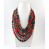 Necklace &quot;Helena&quot;, Coral, Shungite