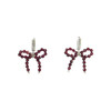 Earrings &quot;Bow&quot;, Pomegranate