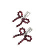 Earrings &quot;Bow&quot;, Pomegranate