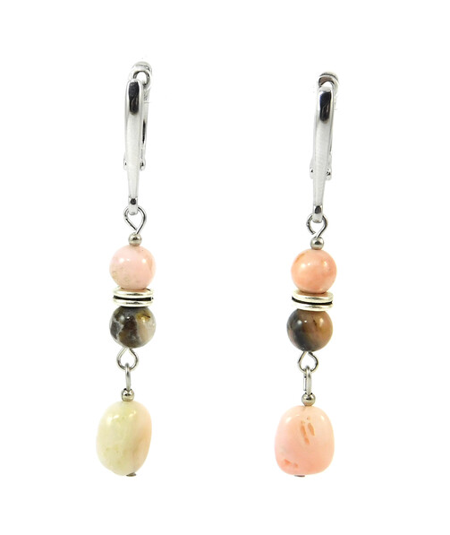 Earrings "Orbit", Opal