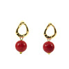 Earrings &quot;Epatage&quot; Coral press