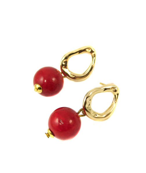 Earrings "Epatage" Coral press