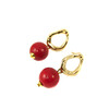 Earrings &quot;Epatage&quot; Coral press