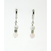 Earrings &quot;Hutsul Motifs&quot;, Kaholong, Rose quartz