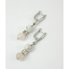 Earrings &quot;Hutsul Motifs&quot;, Kaholong, Rose quartz