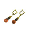 Earrings &quot;Georgina&quot; Aventurine, Topaz