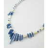 Necklace &quot;Mercury&quot; Kyanite, Mother of pearl