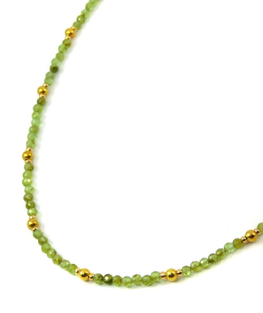 Necklace "Mahaon", Chrysolite