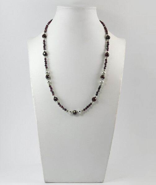 Necklace "Edge of Time", Garnet