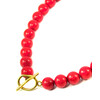 Necklace &quot;Epatage&quot; Coral press