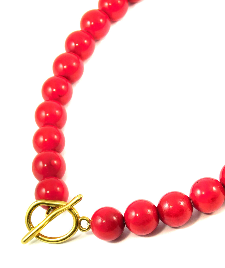 Necklace "Epatage" Coral press