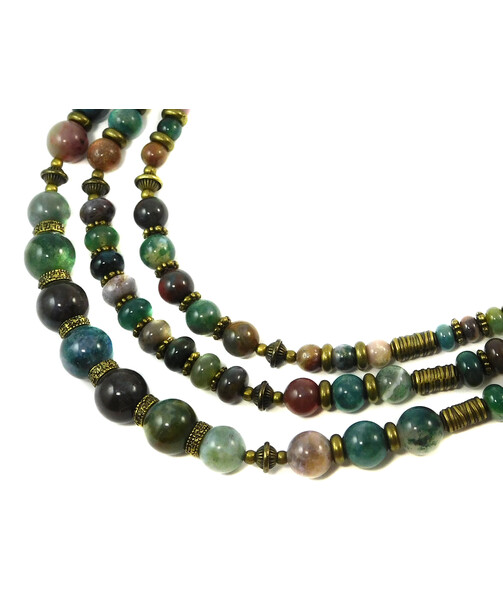 Necklace "Aster" Jasper