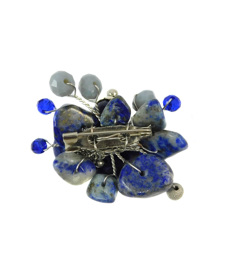 Brooch "Beret" lapis lazuli