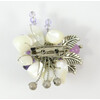 Brooch &quot;Beret&quot; Quartz, Mother of pearl