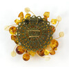 Brooch &quot;Amber premium&quot; Amber, Mother of pearl