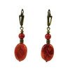 Earrings &quot;Abel&quot; Sponge coral