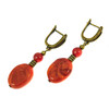 Earrings &quot;Abel&quot; Sponge coral