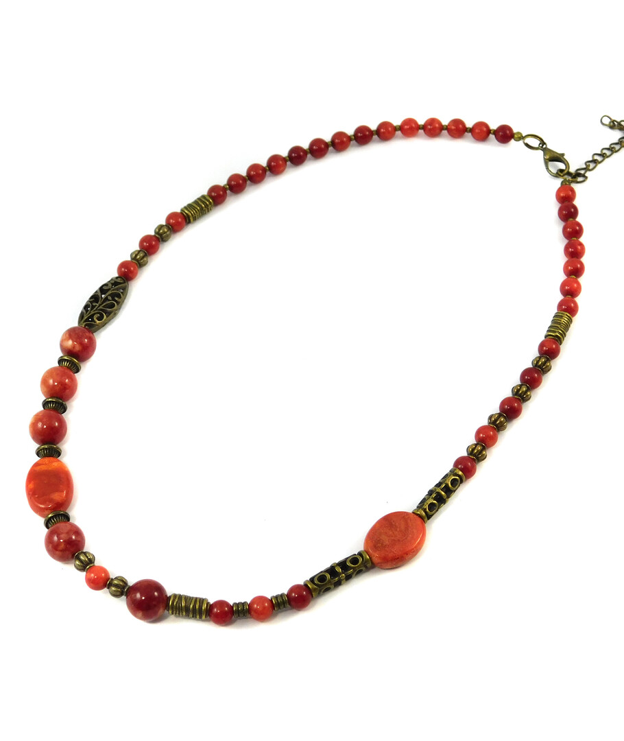 Necklace "Abel" Coral