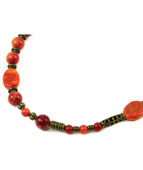 Necklace "Abel" Coral