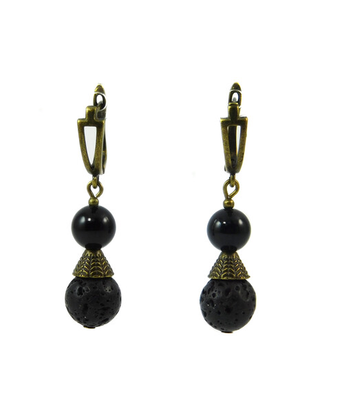 Earrings "Prima Donna" Lava, Agate