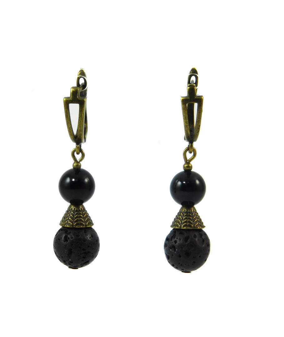 Earrings "Prima Donna" Lava, Agate