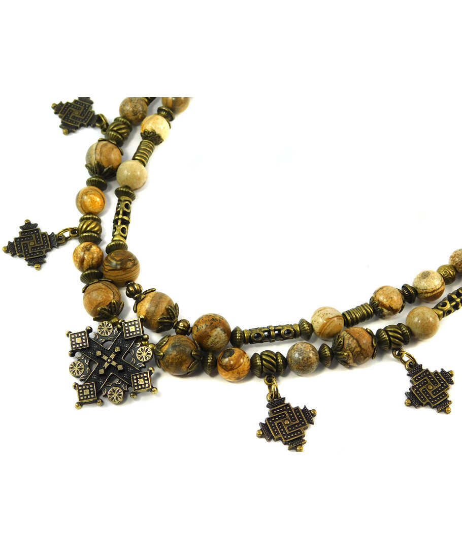 Necklace "Libyan Desert" Jasper