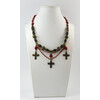 Necklace &quot;Aibige&quot; Coral, Garnet