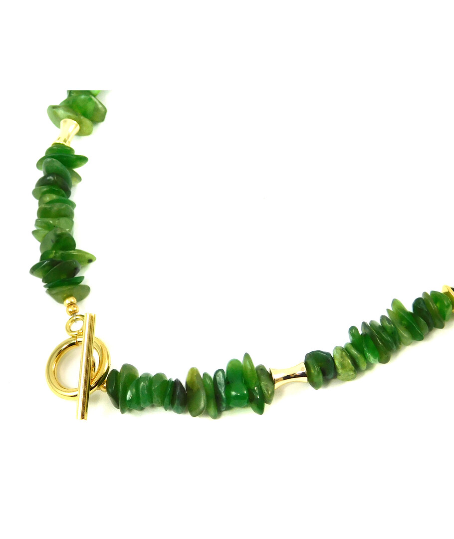 Necklace "Zazu" Tourmaline, Chrysoprase